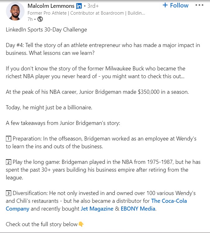 Turn a blog post into a short text post