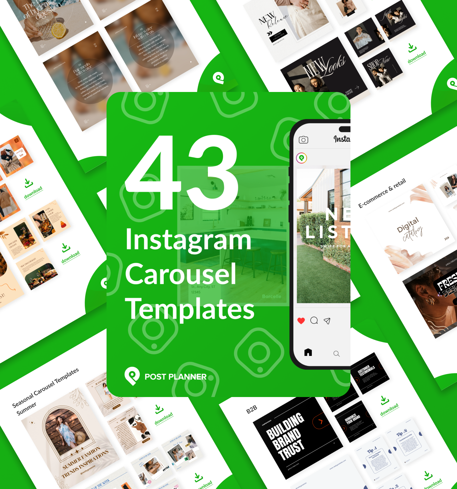Instagram carousel templates
